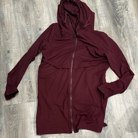 peggary Jackets & Blazers - Burgundy Hooded athletic Jacket sz l
